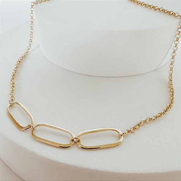 Colar Esmero Banhado a Ouro 18k