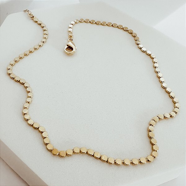 Colar Choker Lofty Banhado a Ouro 18k