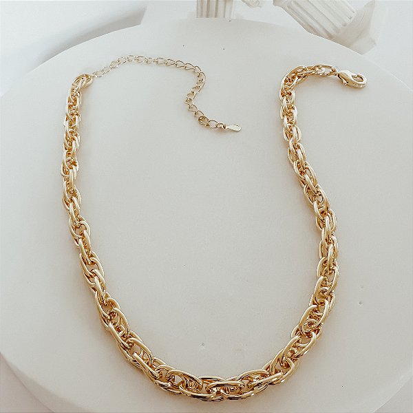 Colar Choker Unity Banhado a Ouro 18k