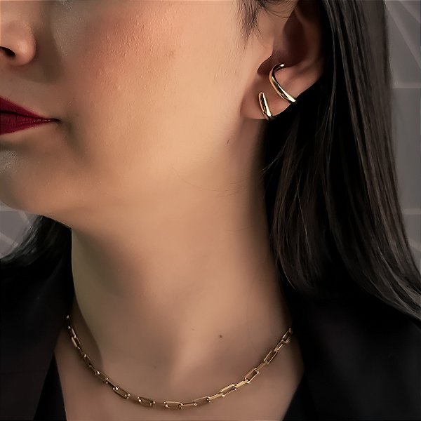 Brinco Meraki Banhado a Ouro 18k