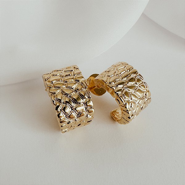 Argola Olímpia Banhada a Ouro 18k