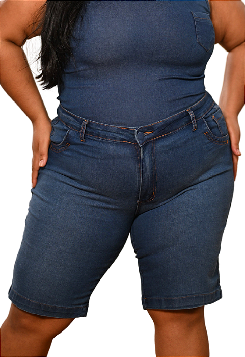 Short Pedal Jeans Plus Size