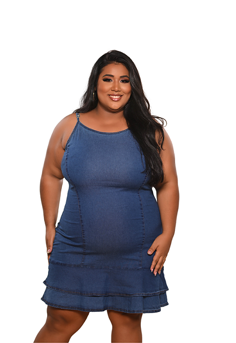 Vestido de Alça Plus Size