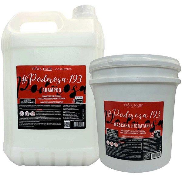 Shampoo E Máscara Lavatório Poderosa 1.9.3 Tróia Hair