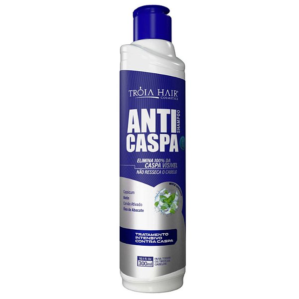Shampoo Anticaspa Troia Hair 300ml Tratamento Intensivo