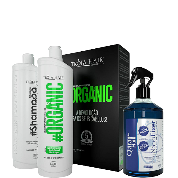 Kit Progressiva Organica Troia Hair + NanoFixer (Escolha)