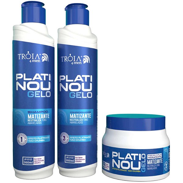 Kit Platinou Gelo - Efeito Nevou para Cabelos Platinados 850ml