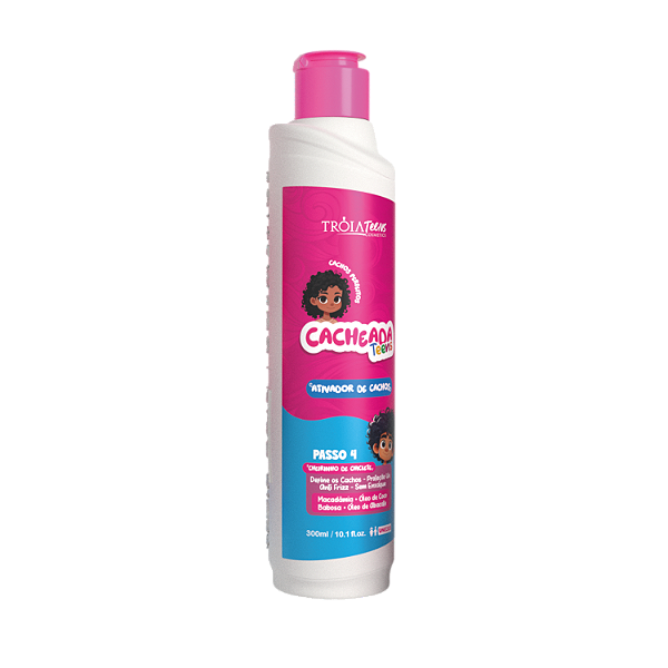 Ativador De Cachos Cacheada Kids Cheirinho De Chiclete 300ml Tróia Hair