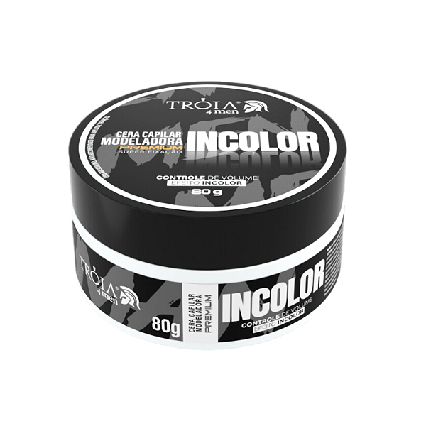 Pomada Modeladora Premium Incolor 80g Controle De Volume Tróia Hair