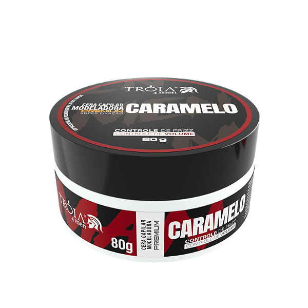 Pomada Modeladora Premium Caramelo 80g Controle De Frizz Tróia Hair