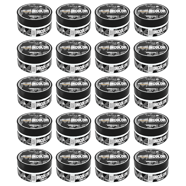 20 Pomadas Modeladoras Premium Incolor 80g Controle De Volume Tróia Hair