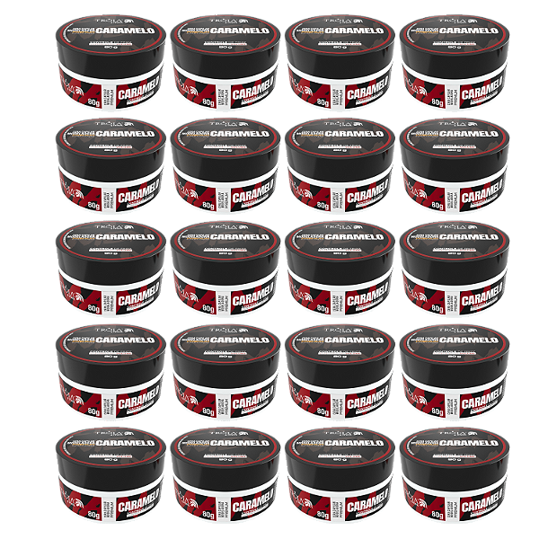 20 Pomadas Modeladoras Premium Caramelo 80g Controle De Frizz Tróia Hair
