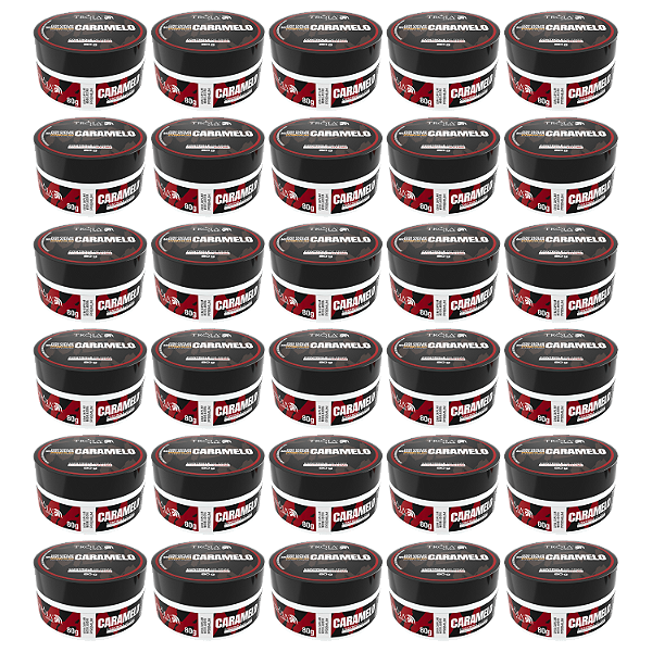 30 Pomadas Modeladoras Premium Caramelo 80g Controle De Frizz Tróia Hair