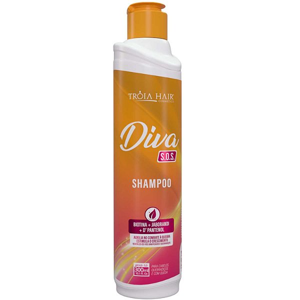 Shampoo Anti Queda S.O.S Diva 300ml - Troia Hair