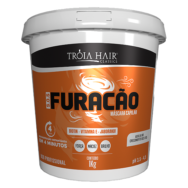 Máscara Capilar S.O.S Furacão Troia Hair 1kg
