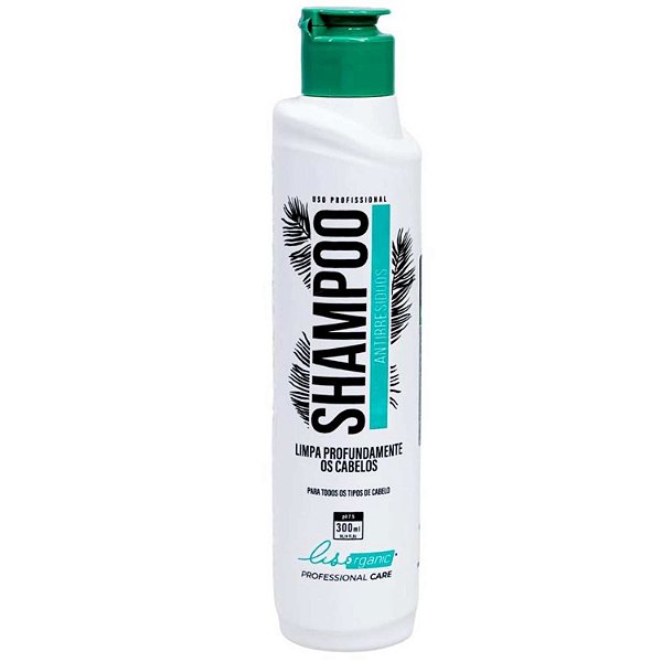Shampoo Antirresíduos Limpeza profunda 300ml - Lisorganic