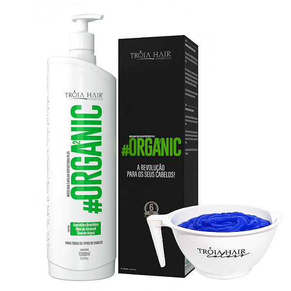 #Organic Premium - Troia Hair - 1L - Escova Progressiva Livre de Formol