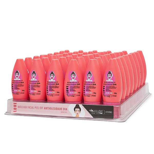 Máscara Facial Peel Off Antioleosidade Max Love com 48un de 50g
