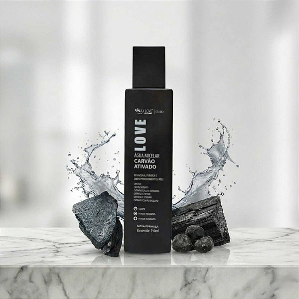 Max Love Água Micelar Carvão Ativado 290ml