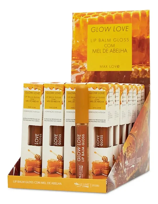 Box C/ 28 Un. Glow Love Lip Balm N° 421 Mel 5ml - Max Love