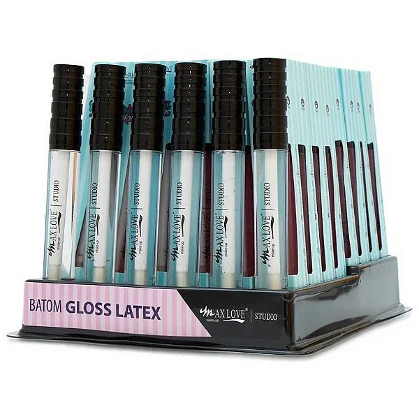 Box C/ 48un Gloss Látex N°07 Incolor 5ml - Max Love N 07 - Incolor