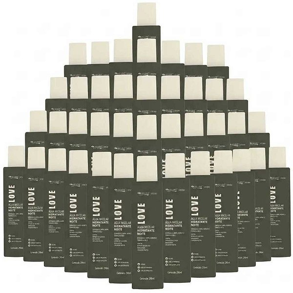 Box C/ 48un Água Micelar Max Love 290ml - Hidratante Noite