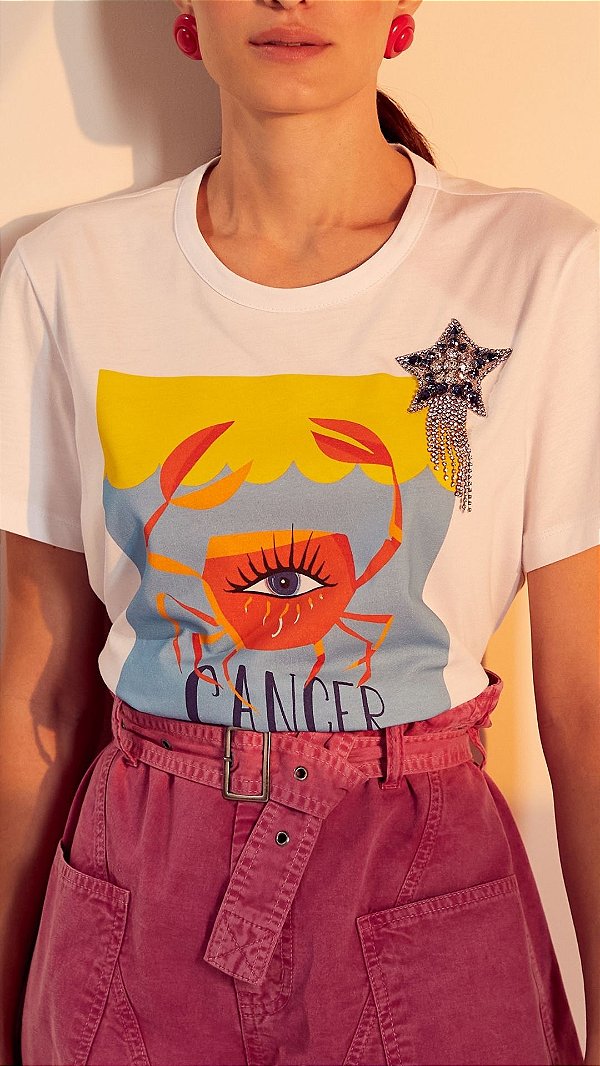T-shirt Zodíaco Signo Câncer