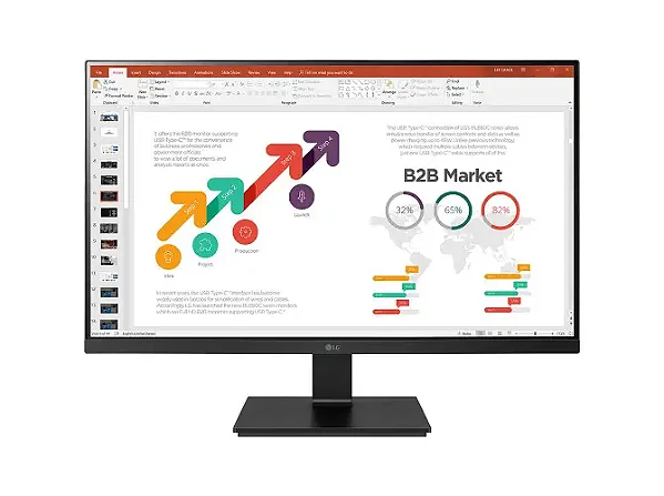 Monitor LG 23,8" 75Hz 5ms HDMI Displayport - 24BN650U-B