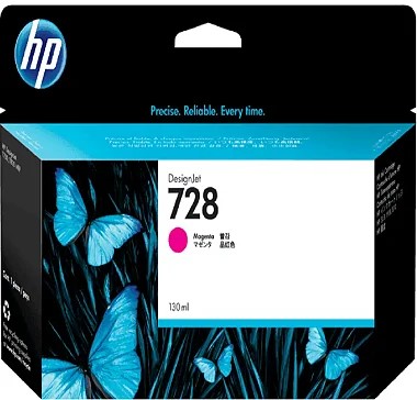 Cartucho de tinta HP 728 magenta de 130 ml - F9J66A