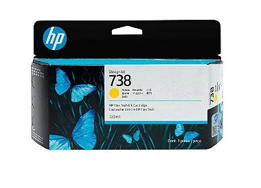 Cartucho de tinta HP 738 Amarelo 130ml - 498N7A