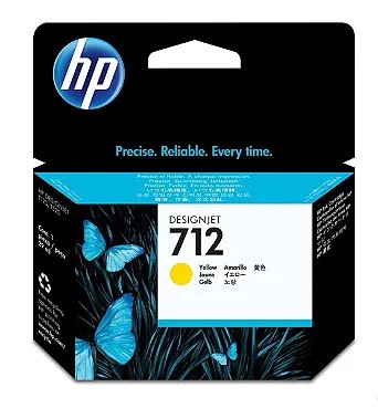 Cartucho de Tinta Amarelo HP 712 29ml - 3ed69a