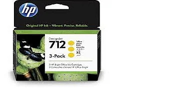 Cartucho HP 712 amarelo (pack c/3) 3ED79A HP CX 1 UN