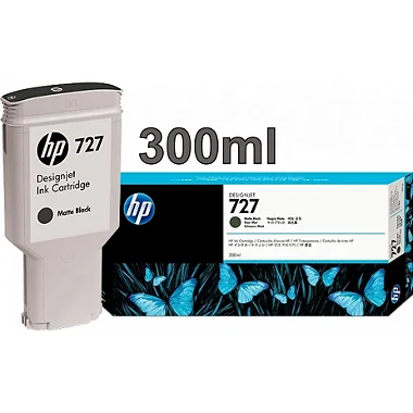 Cartucho Preto Fosco HP 727 300ml C1Q12A