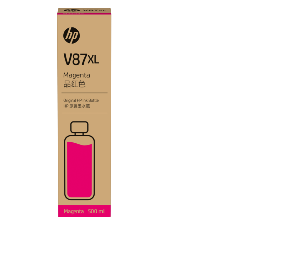 Garrafa de Tinta MagentaHP V87XL com 500 ml