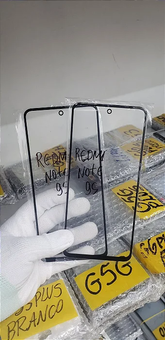 VIDRO SEM OCA REDMI NOTE 9S/ NOTE 9 PRO