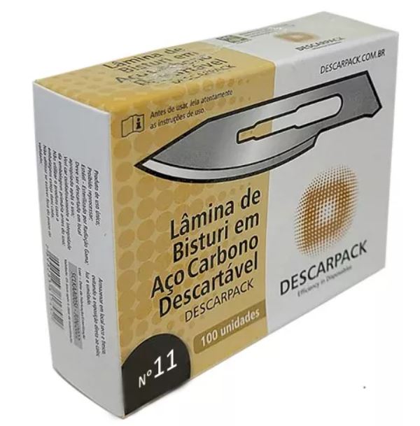 Kit caixa lamina de bisturi Nº11 (300 unidades)