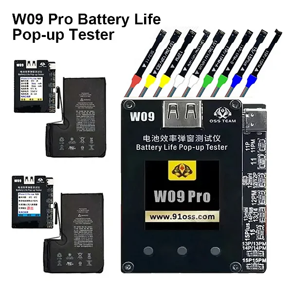 Programadora de Bateria do 11 ao 15 Pro Max- W09 PRO