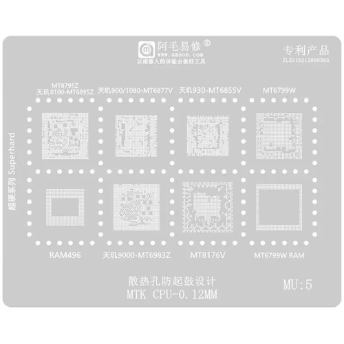 Stencil para reballing Moto E22
