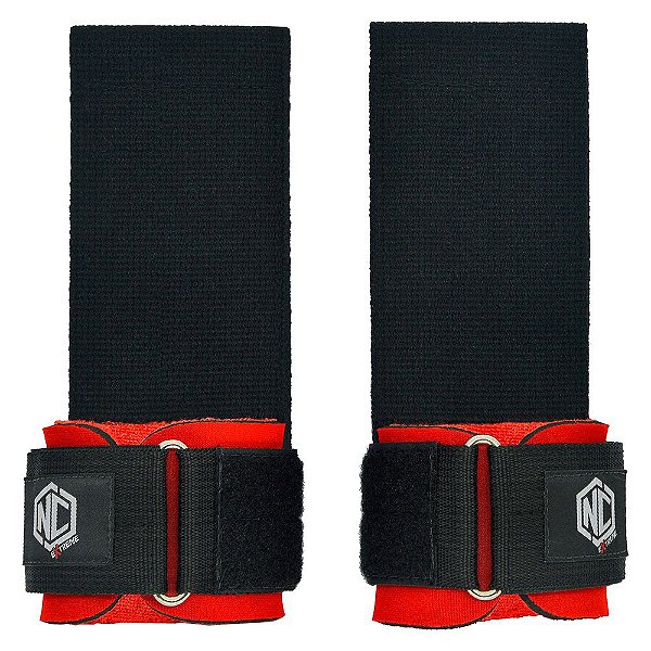 Luva Thick Strap NC Extreme Preto-Vermelho Tam. Único (par)