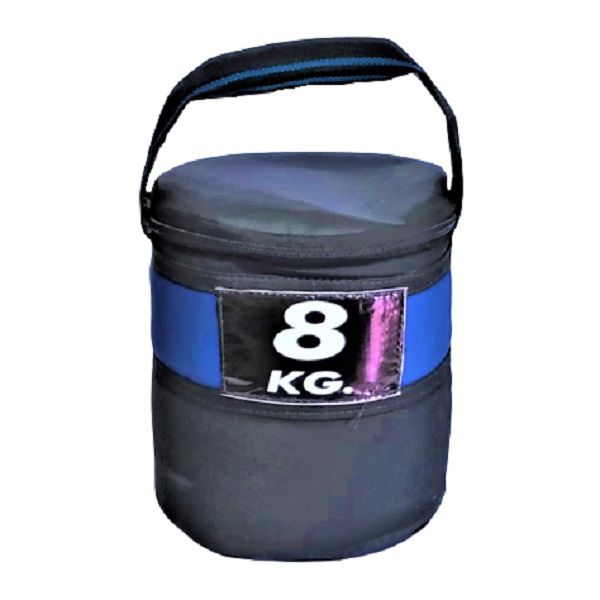 Kettlebag 8kg Preto/Azul - Kettlebell de Tecido