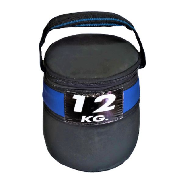 Kettlebag 12kg Preto/Azul - Kettlebell de Tecido