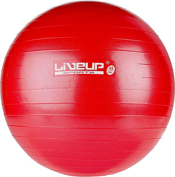 Bola Suiça para Pilates 45cm Liveup Vermelho
