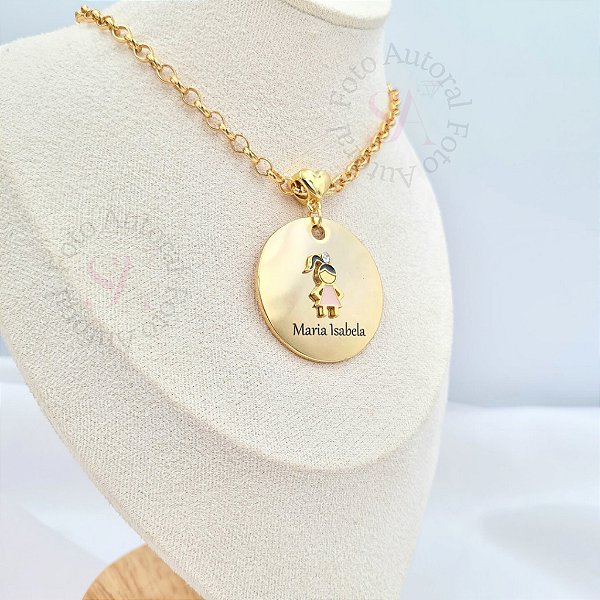 Colar Nome Personalizado Filhos