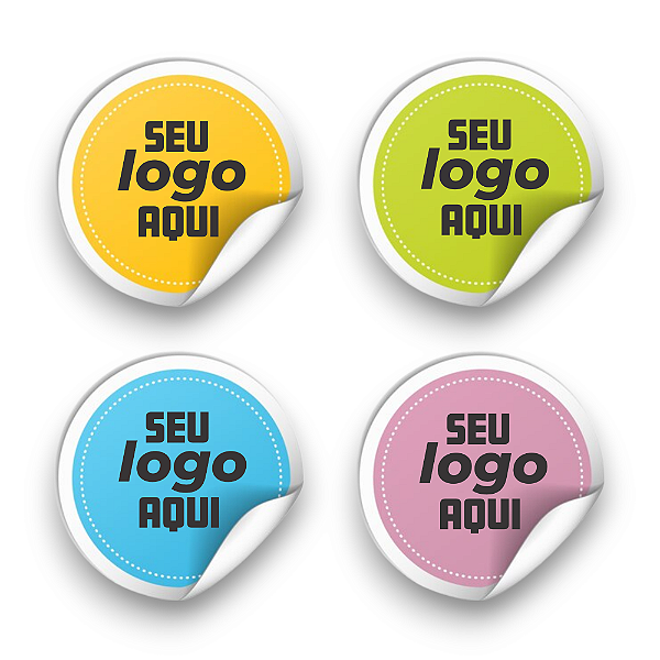 Cartela de adesivo glossy A3 personalizada