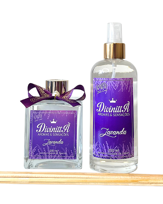 Kit Aromatizador Spray e Varetas - Lavanda