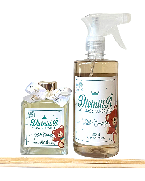 Kit Água de Lençol e Varetas - Bebê Carinho