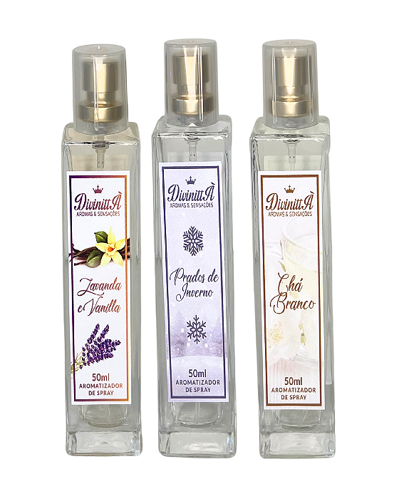 Kit 3 Aromatizadores Spray - Campeões de Vendas