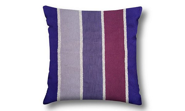 Almofada Jacquard Listrada Tons Roxo - 50x50cm