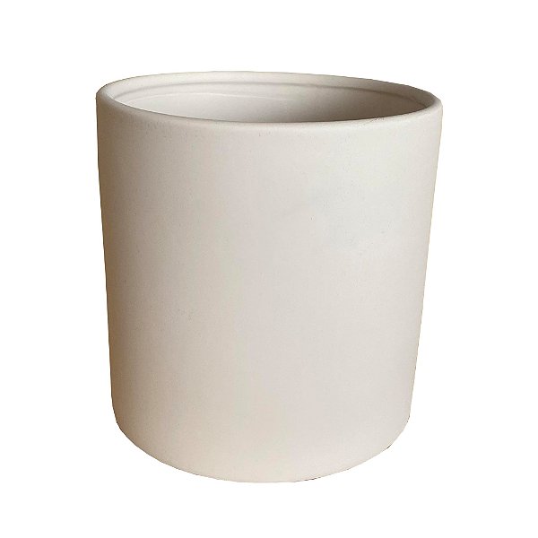 Cachepot cilindro G Off-white