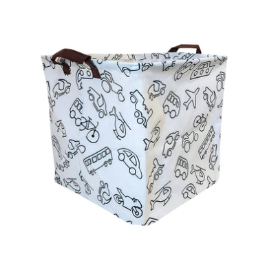 Cesto de Brinquedos Carrinhos